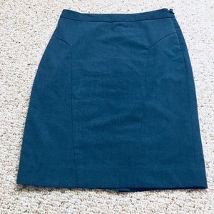 Vivid Navy Blue Pencil Skirt
